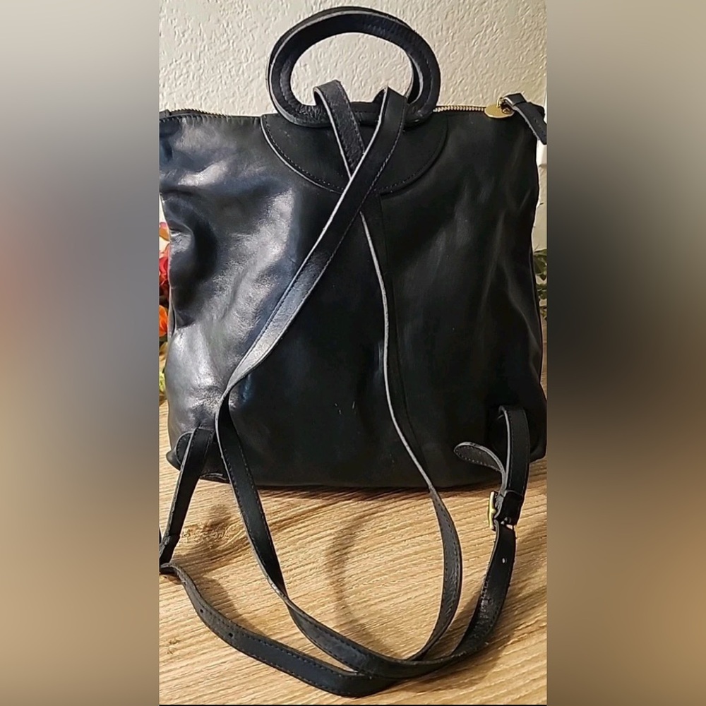 Clare V Marcelle Black Leather Backpack Bag - Picture 12 of 12
